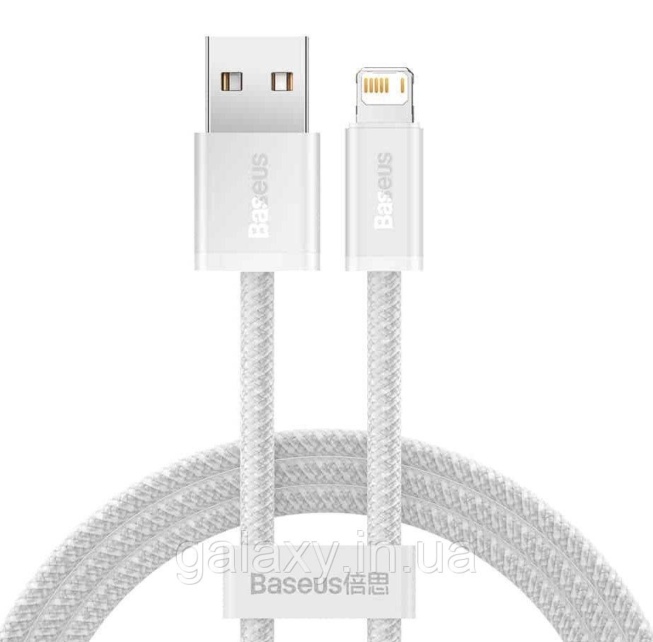 Кабель Baseus DynamicUSB - Lightning 2м Fast Charging CALD000502 White, фото 1