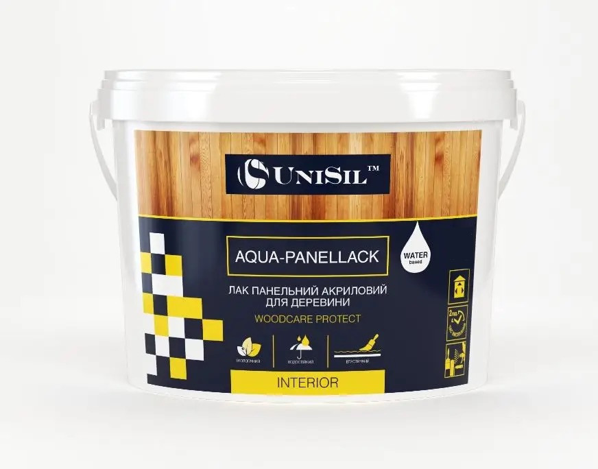 Лак панельний Aqua-Panellack, Unisil, глянець, 1 л (1391435870)