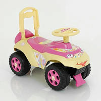Толокар-каталка Doloni Toys Автошка 0142-07UA розовый c