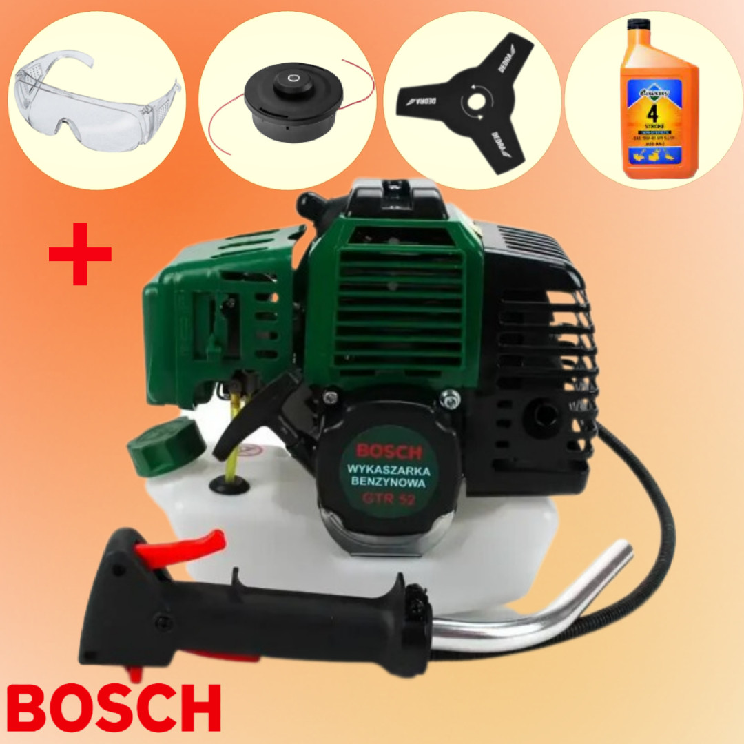 Бензокоса Bosch GTR 52 (5.2 кВт 7л.с) косилка бензиновая бош триммер ...