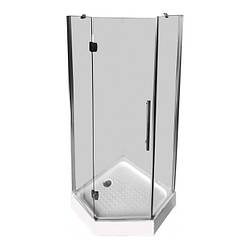 Душова кабіна Diamond Premium DP-002 90x90x210 прозоре скло п'ятикутна, мілкий піддон