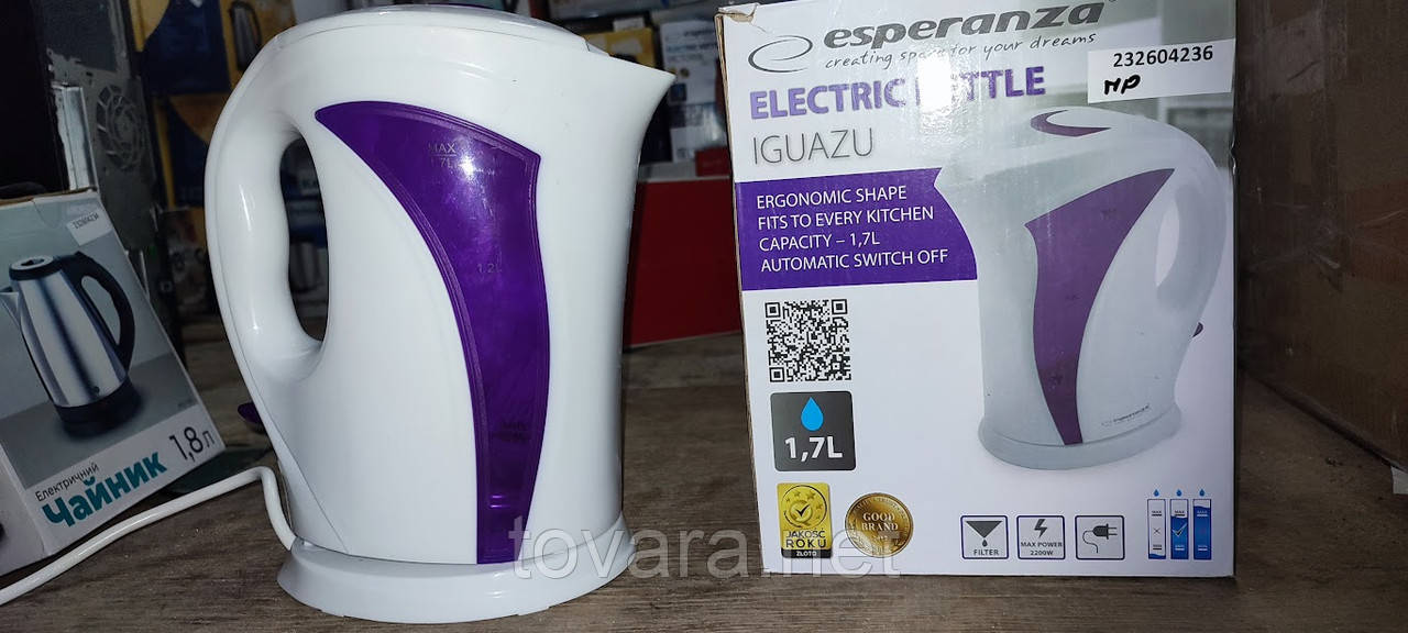 Електричний чайник Esperanza EKK018V No 232604236