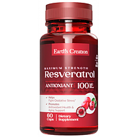 Resveratrol 100 mg Earth's Creation, 60 капсул