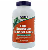 Мультиминеральный комплекс NOW Foods Full Spectrum Minerals 240 Caps DM, код: 7576290