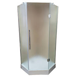 Душова кабіна Diamond Premium DP-002.1 90x90x210 матове скло п'ятикутна, мілкий піддон