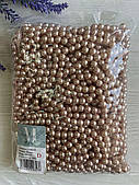 Бусини Перлини на нитці " Люкс " 8 мм  персикові  500 грамів