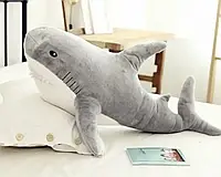 Большая мягкая игрушка акула Серая 100 см, Подушка игрушка Акула, Детская игрушка