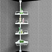 Угловая полка для ванной WOW GY-188 Держатель для полотенца этажерка в ванную Белая