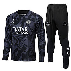 Спортивний костюм чорний Джордан ПСЖ чорний Jordan Paris PSG 2023-2024