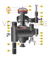 GUA0000067 Сальник верхнього поршня D.45 Variflex OR 4143 SILICONE