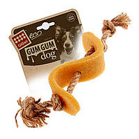 Игрушка для собак GiGwi Gum gum Доллар, каучук, пенька, 13,5 см (75344)