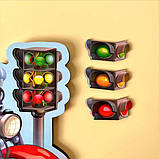 Пазл вкладиш дерев`яний Лисенята на мотоциклі 39 дет Ань-янь 31*24 см (ПСД211), фото 4