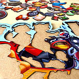 Пазл вкладиш дерев`яний Лисенята на мотоциклі 39 дет Ань-янь 31*24 см (ПСД211), фото 5