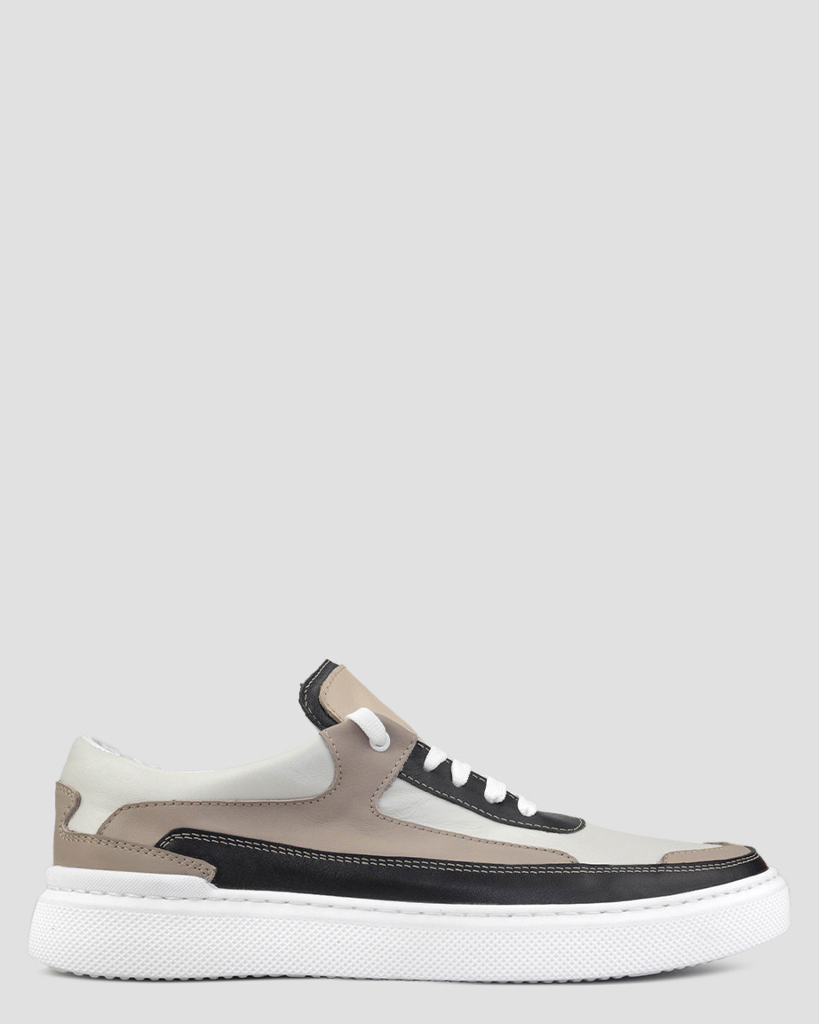 Кеди низькі чоловічі бежеві натуральна шкіра Україна Libero — розмір 40 (27 см) (модель: Lib81Kbrown), фото 1