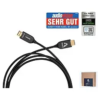 Відео-кабель HAMA 15m HDMI (тато) - HDMI (тато) Black 00107615