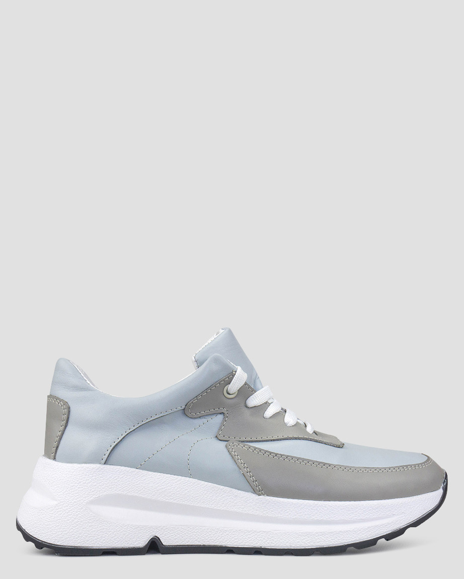 Кросівки низькі жіночі сірі натуральна шкіра Україна Libero — розмір 36 (23 см) (модель: Lib13-25Kgrey), фото 1