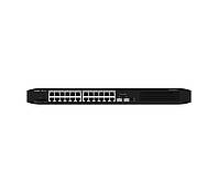 Коммутатор Ruijie Reyee RG-ES226GC-P (24xGE PoE+, 2xSFP, max PoE 370W, 19-inch Rack-mountable Steel Case,