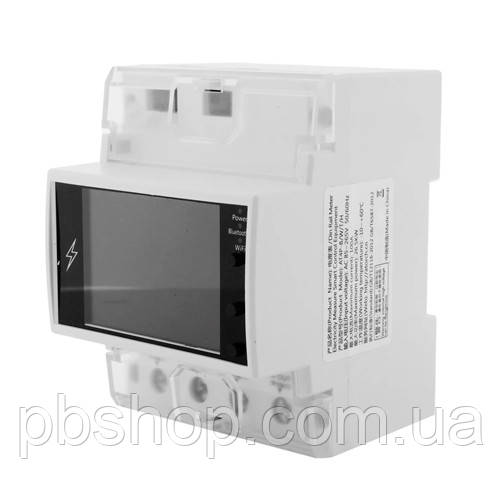 Wi-Fi лічильник електроенергії однофазний 220В 100А DIN, захист, Atorch AT4PW, фото 1