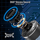Новий Bluetooth-динамік для душу, портативний динамік Bluetooth 360 HD об'ємного звуку, водонепроникний, фото 3