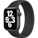 Силіконовий браслет для Apple Watch 38/40 Black (L), фото 2