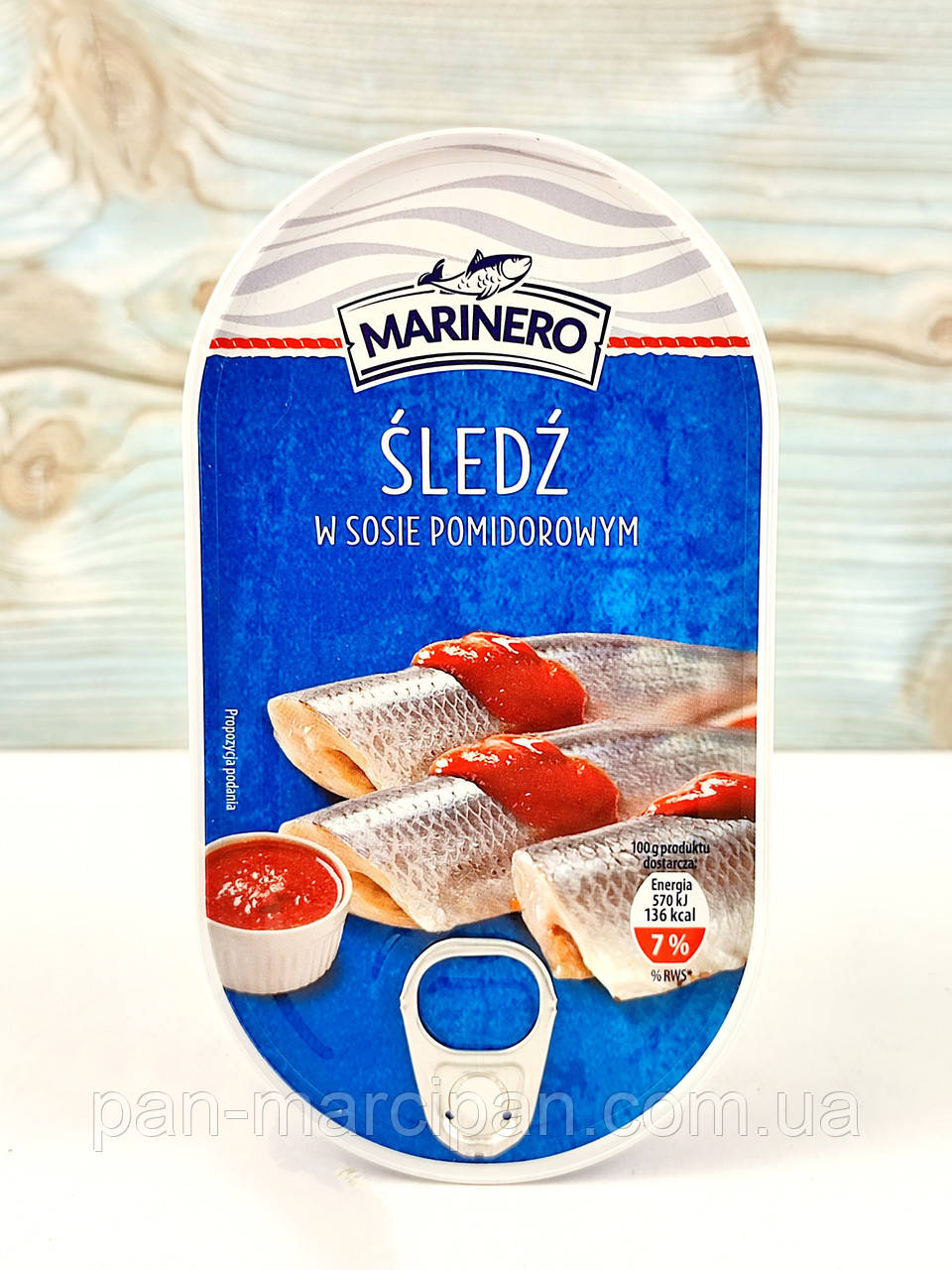 Філе оселедця Marinero Fileti Sledziowe w sosie pomidorowym 170г, фото 1