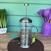Френч-прес для чаю та кави 800 мл Maestro MR-1662-800 Чайник заварник із пресом скляний
