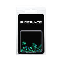 Болты для крепления тормозного диска RIDERACE (зеленые) для велосипеда - 12 шт. Т25/М5х9 мм
