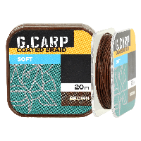 Повідковий матеріал GC G.Carp Coated Braid Soft 20м 25lb Brown NEW 2023