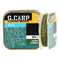 Повідковий матеріал GC G.Carp Coated Braid Soft 20м 25lb Weed Green NEW 2023
