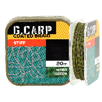 Повідковий матеріал GC G.Carp Coated Braid Stiff 20м 25lb Weed Green NEW 2023