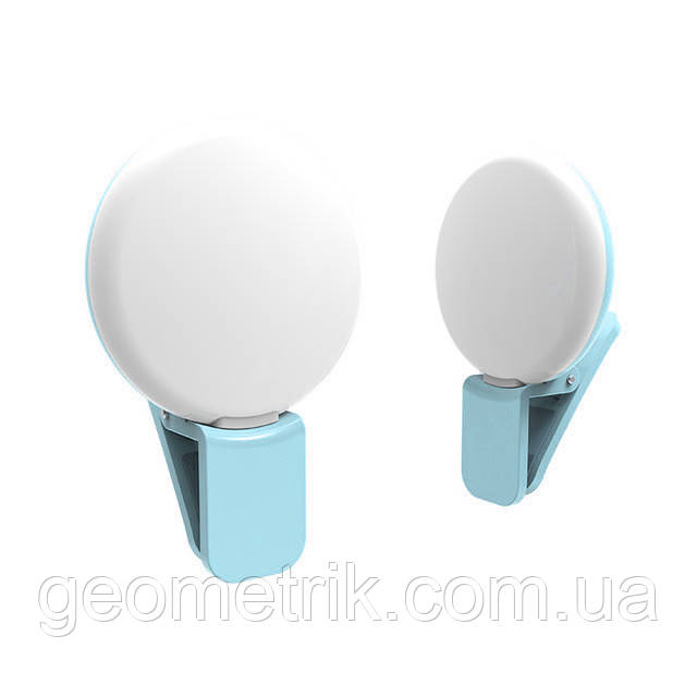 Бездротова LED селфі лампа для смартфона BLUE
