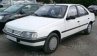 Стекло ветровое (лобовое) Peugeot 405/Pars (Седан, Комби) (1987-1997), XYG, Ветровое зелен. полоса голуб.,