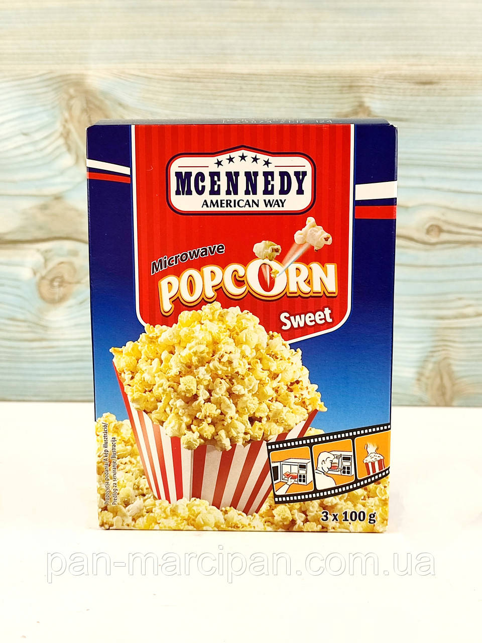 Попкорн солодкий Mcennedy Popcorn Sweet (3*100) 300 г (Німеччина)  (ID#1904879963), цена: 90 ₴, купить на