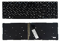 Клавиатура Acer Aspire V5-552 V5-552G V5-572 V5-573 V7-581 V7-582 черная без рамки Прямой Enter подсветка