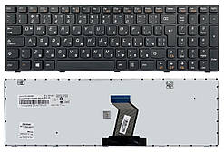 Клавіатура Lenovo IdeaPad G580 G585 Z580 Z585 чорна болгарська Original PRC (25-201846)