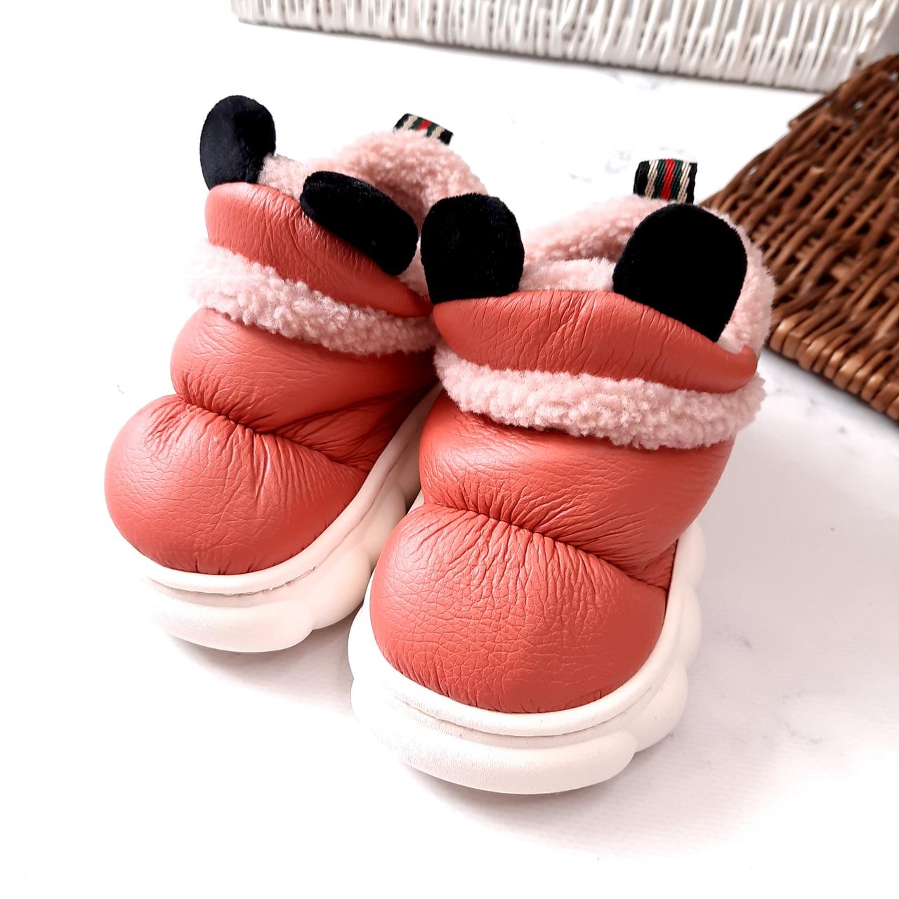 Дитячі домашні капці від 22 до 33 кімнатні хутряні зимові  тапки для дівчинки садочка будинку, фото 1