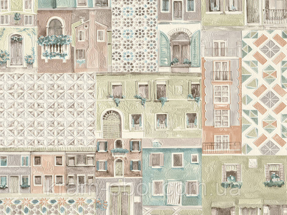 Слов'янські шпалери КФТБ вінілові на паперовій основі супер мийка 10 м*0,53 9В49 5821-07, фото 1