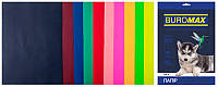 Набір кольорового паперу Buromax Dark+Neon А4 50арк 10 кольорів 80г/м2