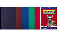 Набір кольорового паперу BUROMAX А4, 80г/м2, 20арк., 5 кольорів DARK