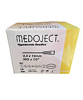 Голка ін'єкційна MEDOJECT 0.3x12mm 30G x 1/2
