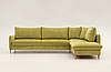 Розкладний кутовий диван з нішою для речей MeBelle NORDIK-CORNER 280 см, правий лівий кут, гірчичний жовтий велюр, фото 2