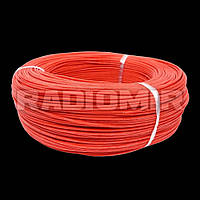 Провід мідний багатожильний у силіконовій ізоляції,14 AWG червоний