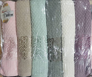 Махрові банні рушники ««Lux Cotton Ella» 140*70 см (6 шт)