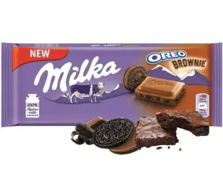 Шоколад Milka Oreo Brownie 100g, фото 1