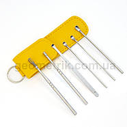 Набір інструментів для чищення вух - 6 предметів - у чохлі - YELLOW, фото 6