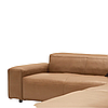 Великий кутовий диван для вітальні MeBelle LONZA-XL 3,9 х 2,7 м модульний, коньячний коричневий шкірозамінник, фото 2