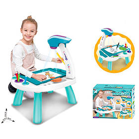 Проектор 628-117 (6шт)для малювання,на ніжках,маркери,світло,на бат-ці, в кор-ці 63-48-9,5см