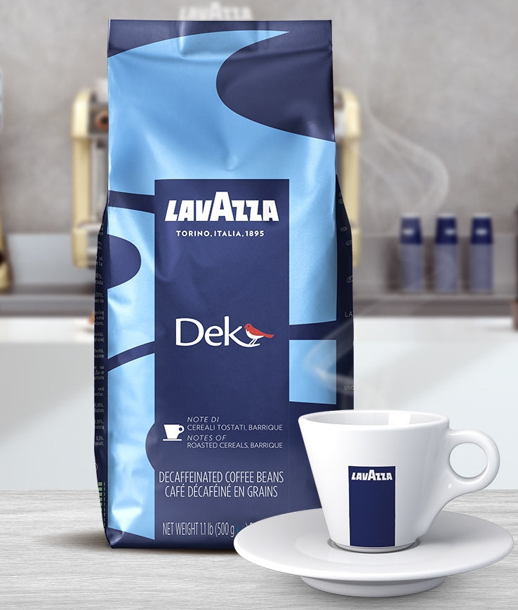 Оригінал! Кава в зернах без кофеїну Lavazza Dek (Lavazza Decaffeinato) 500г