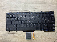 Клавіатура для ноутбука Dell Latitude E7270 E5270 чорна з підсвічуванням EN без трекпада, горизонтальний Enter БУ