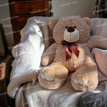 М'яка іграшка Ведмедик Ветлі 100 см Великий плюшевий ведмідь Іграшка ведмідь великий Іграшка ведмедик Мокко